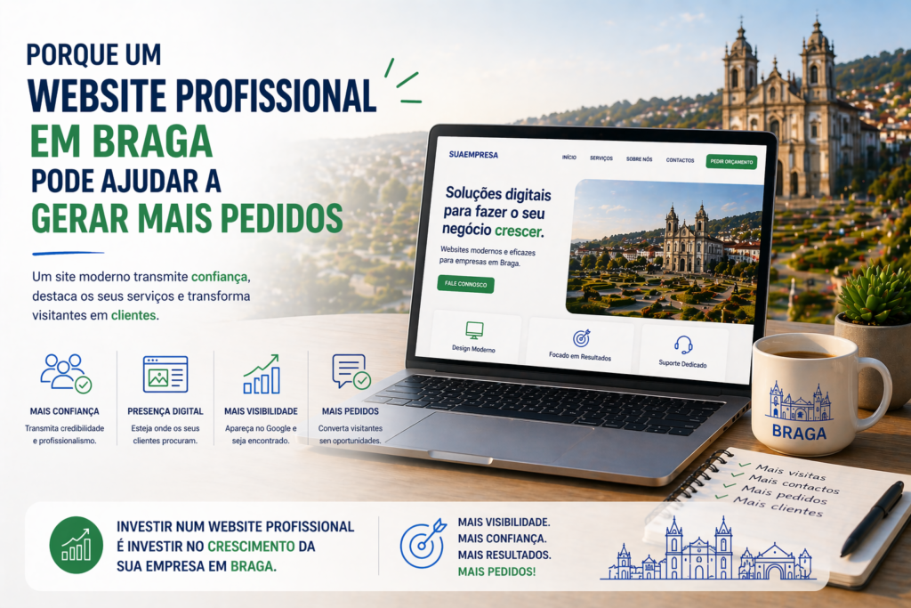 Porque um Website Profissional em Braga Pode Ajudar a Gerar Mais Pedidos