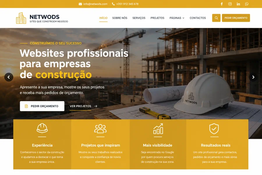 Construção Digital Websites que Constroem Negócios