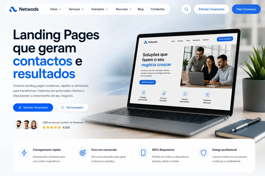 Landing Page Moderna que Converte