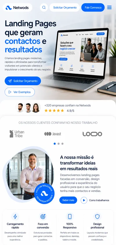 Landing Page de Alto Desempenho
