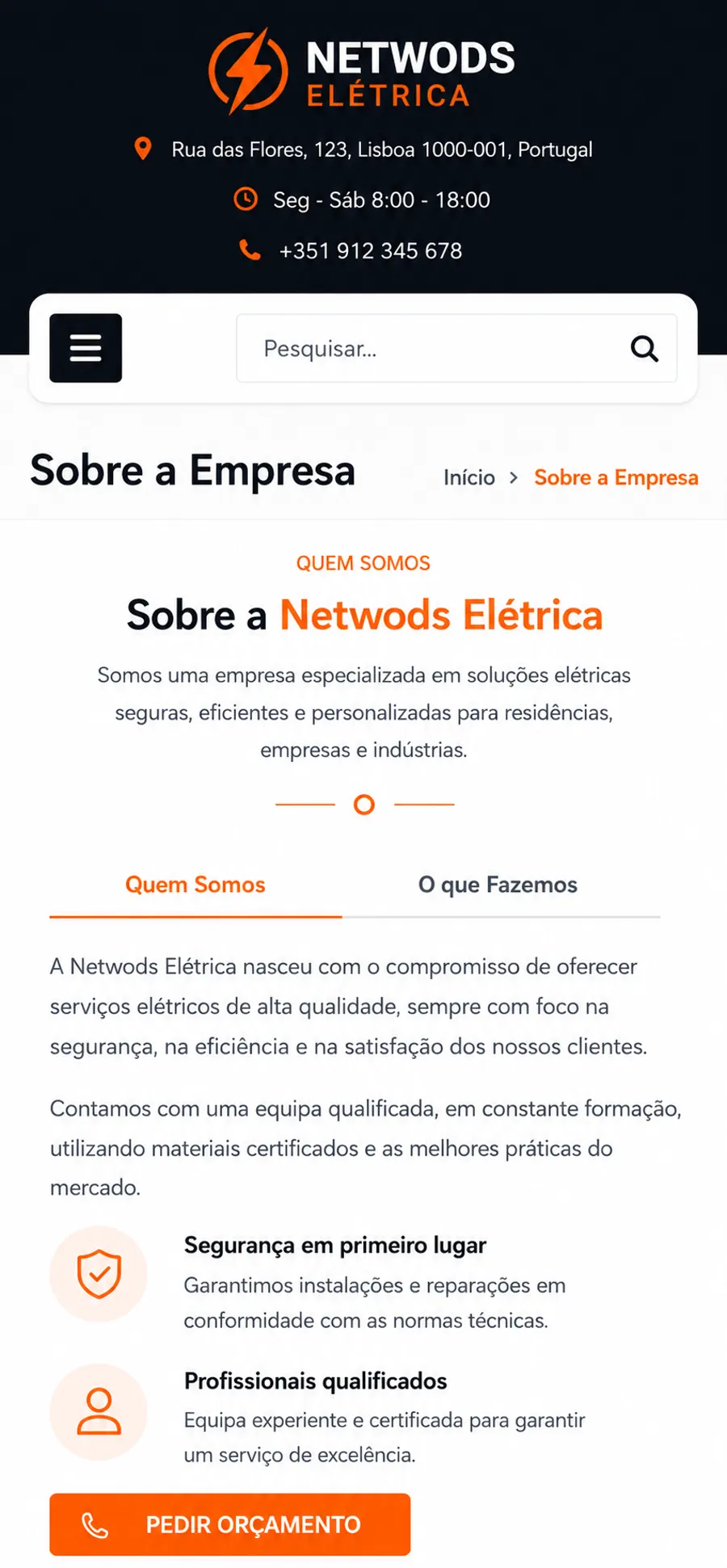 Netwods Elétrica Sobre a Empresa